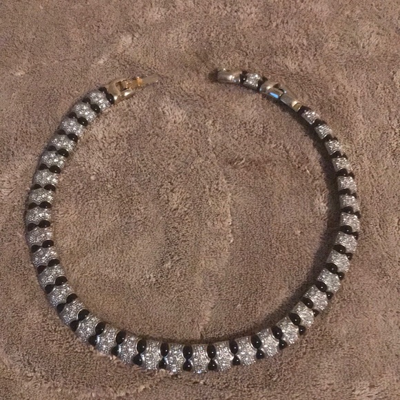 Diamond Black Stone Necklace